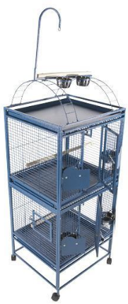 DOUBLE PARROT CAGE WITH PLAYGROUND