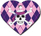 TAG HEART LRG SKULL