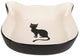FEEDING BOWL CAT NALA CAT FACE CERAMIC BLACK