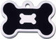 BLACK SILVER BONE TAG