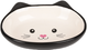 DISH CAT NALA CERAMIC BL/WH
