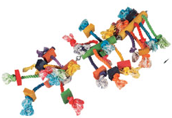 PARROT TOY HANGER W/BEADS 3 PARTS