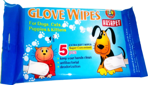 GLOVES PET WIPES 5PCS