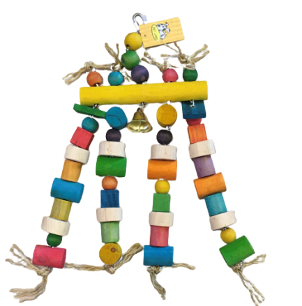 LARGE BIRD WOODEN TOY HANGER