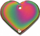 TAG HEART LRG RAINBOW/STONE