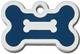 TAG BONE SM BLUE/SILVER