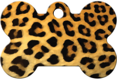 TAG BONE LRG LEOPARD