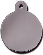 TAG CIRCLE  LRG PLATINUM