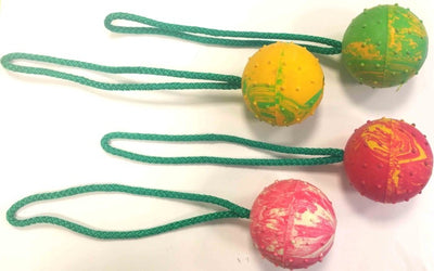HARD BALL WITH ROPE 75mm  /  25mm