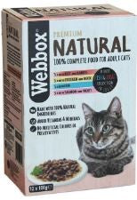 12pcs x CAT NATURAL MIXED GRAVY SELECTION 100G