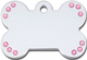 SILVER BONE PINK TAG
