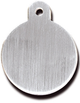 TAG CIRCLE LRG BRUSHED CHROME