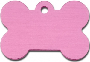 BONE SHAPE PINK ID TAG