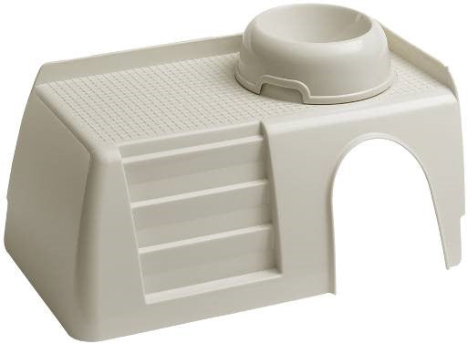 SMALL ANIMAL HOUSE WITH STEPS AND BOWL