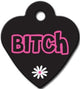 TAG HEART SM BITCH