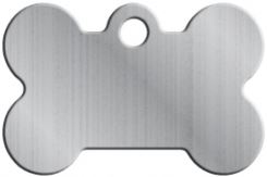 TAG BONE SMALL BRUSHED CHROME