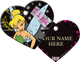 TAG HEART LRG TINKERBELL