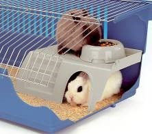 SMALL ANIMAL HOUSE WITH STEPS AND BOWL