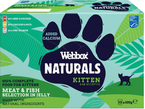 WEEBOX NATURALS KITEN SELECTION ΖΕΛΕ ΥΓΡΗ ΤΡΟΦΗ ΓΑΤΩΝ 12x100g