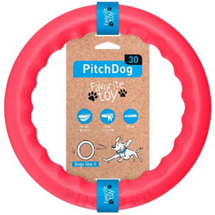 ИГРУШКА-КОЛЬЦО PITCHDOG ДЛЯ СОБАК РОЗОВЫЙ