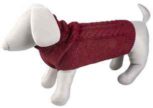 DOG SWEATER COZY RED