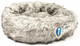 LONG FUR PET BED LIGHT GREY