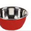 МИСКА ДЛЯ КОРРМКИ И ПОИЛКИ TOBIAS ROUND RED &amp; SILVER