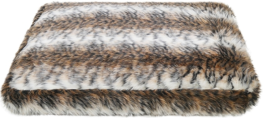 BROWN COSY FUR PRINT MATTRESS