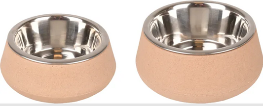 FOOD/WATER BOWL RIMBOE ANTI-SLIP TAUPE