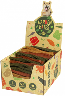 GARDEN BITES DENTAL TWISTERS LARGE DISPLAY 16cm