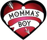 TAG HEART LARGE ‘MOMMAS BOY