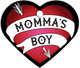 TAG HEART LARGE ‘MOMMAS BOY